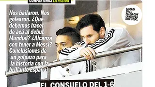 Prensa argentina tras caída ante España: Faltan tres Messis