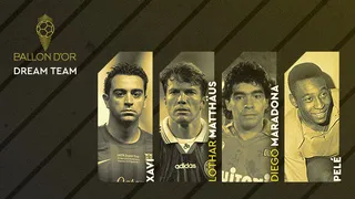Pelé y Maradona encabezan el Balón de Oro Dream Team de France Football