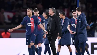Mbappé y un cruce poco amistosos con Luis Enrique