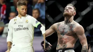 Sergio Ramos celebró como Conor McGregor en la Supercopa de Europa