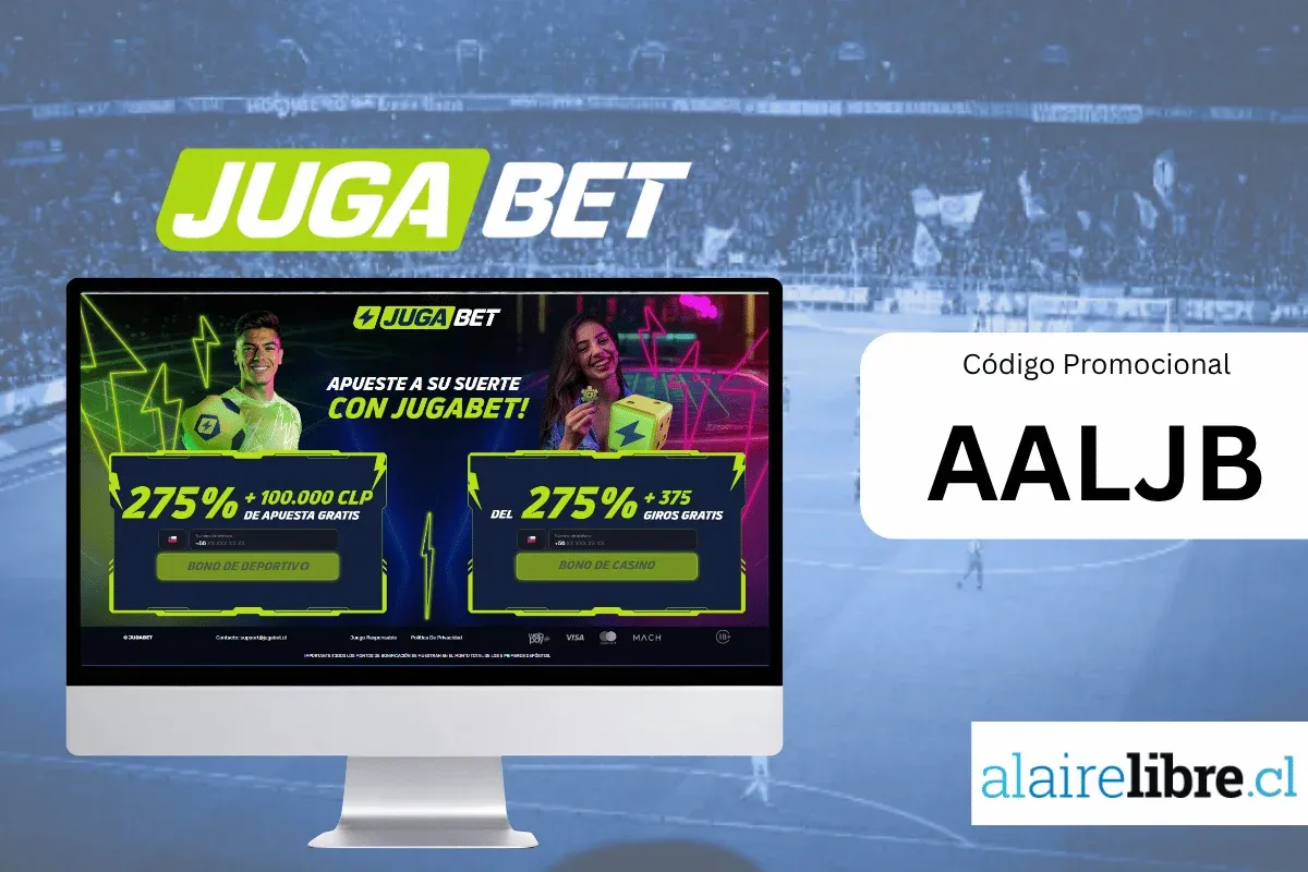 oferta web de jugabet en chile de bienvenida con el codigo AALJB