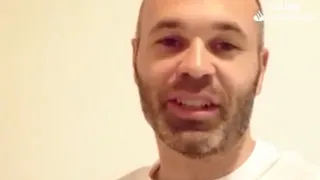 Andrés Iniesta envió un mensaje de felicitación a Barcelona por su nuevo título en España