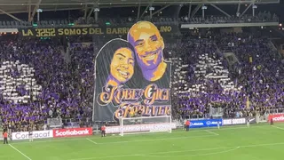 Hinchas de Los Angeles FC homenajearon a Kobe Bryant con un lienzo gigante