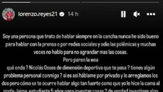 Lorenzo Reyes se descargó tras acusaciones de “cama” a Jaime García: “Paren la hu…”