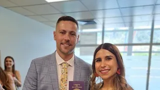 “Legalmente casados”: Francisca Crovetto contrajo matrimonio por el civil