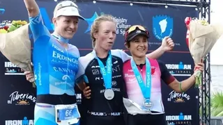Bárbara Riveros logró una marca histórica y se quedó con el tercer lugar en el Ironman de Israel