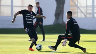 La primera práctica de la selección chilena en Brasil con miras a Copa América