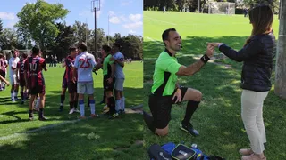 Jugadores fingieron pelea para que un árbitro pidiera matrimonio