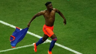 Duván Zapata marcó el segundo para Colombia y dio el golpe de nocaut a Argentina