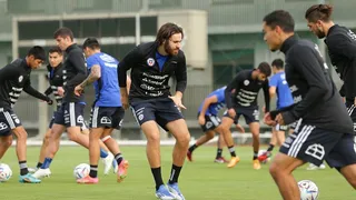 La selección trabajó en la jornada previa al choque con Ghana