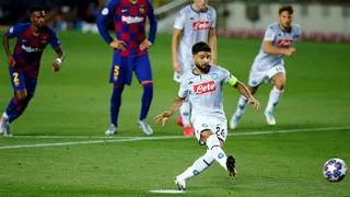 Lorenzo Insigne descontó para Napoli ante FC Barcelona desde los 12 pasos