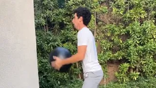 El intenso entrenamiento de Joaquín Niemann durante la cuarentena