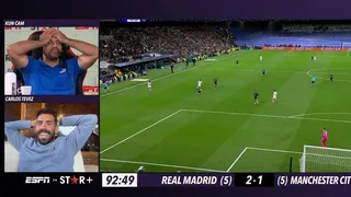 ¡No lo podía creer! Messi reaccionó en la transmisión de Agüero en eliminación de Manchester City