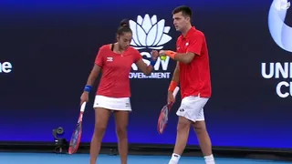 Canadá se quedó con la serie ante Chile en la United Cup tras vencer en el dobles mixto