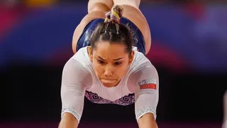 “Salto de la muerte”: La difícil acrobacia que practica la gimnasta Makarena Pinto