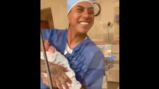 La felicidad de Eduardo Vargas tras el nacimiento de su hija Isabella