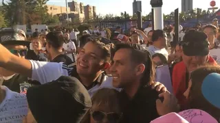 Arturo Sanhueza volvió al Monumental y recibió el cariño de los hinchas