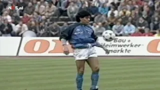 ¡Live is life! El recordado calentamiento de Diego Maradona en Napoli está de aniversario