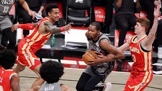 Kevin Durant comandó la ajustada victoria de Brooklyn Nets sobre Atlanta Hawks en la NBA