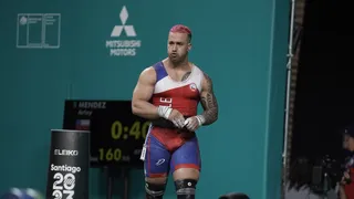 Arley Méndez finalizó en el quinto lugar en el levantamiento de pesas de Santiago 2023