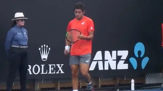 Christian Garín sufrió una aplastante derrota ante David Goffin y se despidió del Abierto de Australia