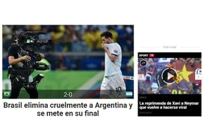 “Eliminación cruel”: Las portadas de los medios internacionales por caída de Argentina ante Brasil