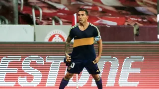 Carlos Tévez festejó gol de Boca en la Libertadores usando camiseta retro de Maradona