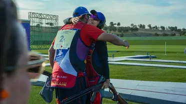 Francisca Crovetto y Héctor Flores ganaron la Copa del Mundo de Tiro Skeet