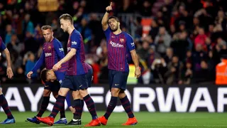 Luis Suárez definió de gran manera para abrir el marcador en favor de Barcelona sobre Eibar