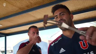 Gonzalo Espinoza y Sebastián Ubilla se hicieron cargo del asado “dieciochero” en el CDA