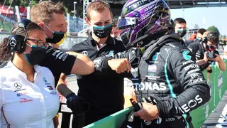 Hamilton dominó con su Mercedes la clasificación en Monza, el territorio perdido de Ferrari