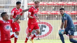Thomas Rodríguez aprovechó el envión de La Calera y marcó el segundo ante S. Wanderers