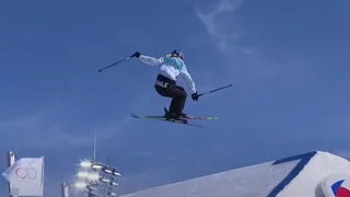 Dominique Ohaco tuvo una digna participación en el Big Air femenino en Beijing 2022