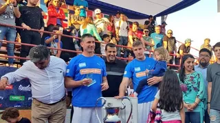 Palermo y Abbondanzieri ganaron el Fútbol Tenis Tour Chile 2018