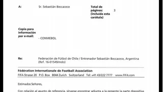 La FIFA rechazó demanda de la ANFP contra Sebastián Beccacece