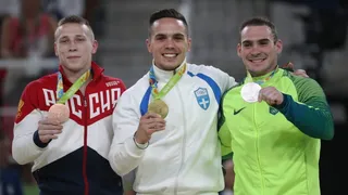 El griego Eletherios Petrounias se adjudicó el oro en las anillas de la gimnasia artística