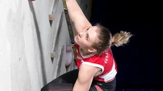 Iuliia Kaplina pulverizó el récord mundial de velocidad en escalada femenina