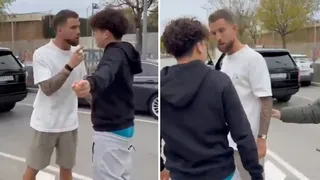 Jugador del FC Barcelona protagonizó acalorada discusión con un hincha