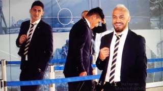 Marcelo Díaz se sumó a la moda impuesta por Messi y cambió su pelo de color