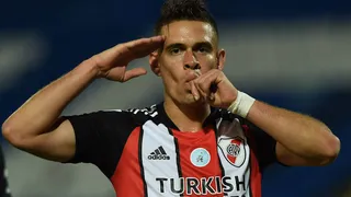 Rafael Santos Borré brilló con un “póker” de goles en triunfazo de River Plate sobre Godoy Cruz