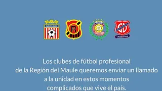 Clubes del Maule llamaron a la unidad: La paz social es el gran trofeo a recuperar