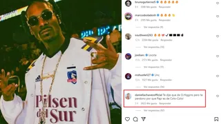 El “llamado de atención” de Daniella Chávez a Snoop Dogg por usar camiseta de Colo Colo