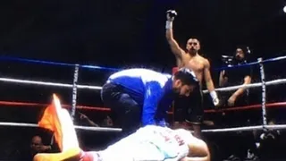 Diego “Pitbull” Rivas debutó con brutal nocaut en el boxeo profesional
