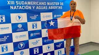 Eliana Busch logró su tercera medalla de oro en el Sudamericano de Natación Máster de Perú