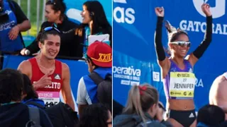 Carlos Díaz y Jennifer González ganaron los 10K del Maratón de Santiago