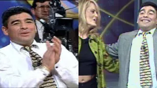 La visita de Maradona a “Viva el Lunes” en que se tuvo que ir por un alza de presión