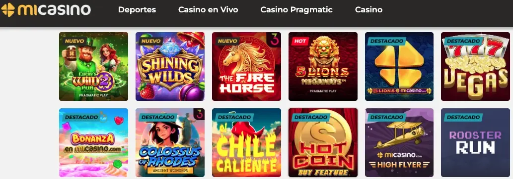 juegos de micasino chile slots