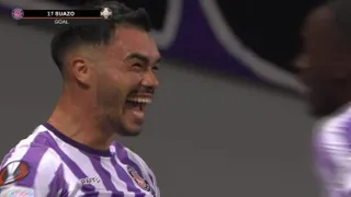 ¡Letal en el área! Gabriel Suazo anotó su primer gol en la Europa League