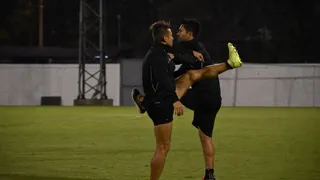 Palestino cumplió con su primer entrenamiento en Medellín