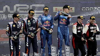 Ott Tanak celebró en el Rally de Chile y Toyota ganó el campeonato de constructores